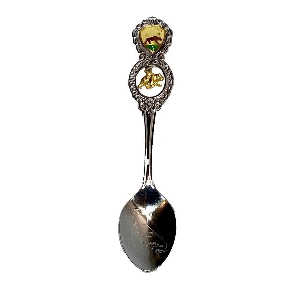 California Stamped Souvenir Spoon 4 5/8